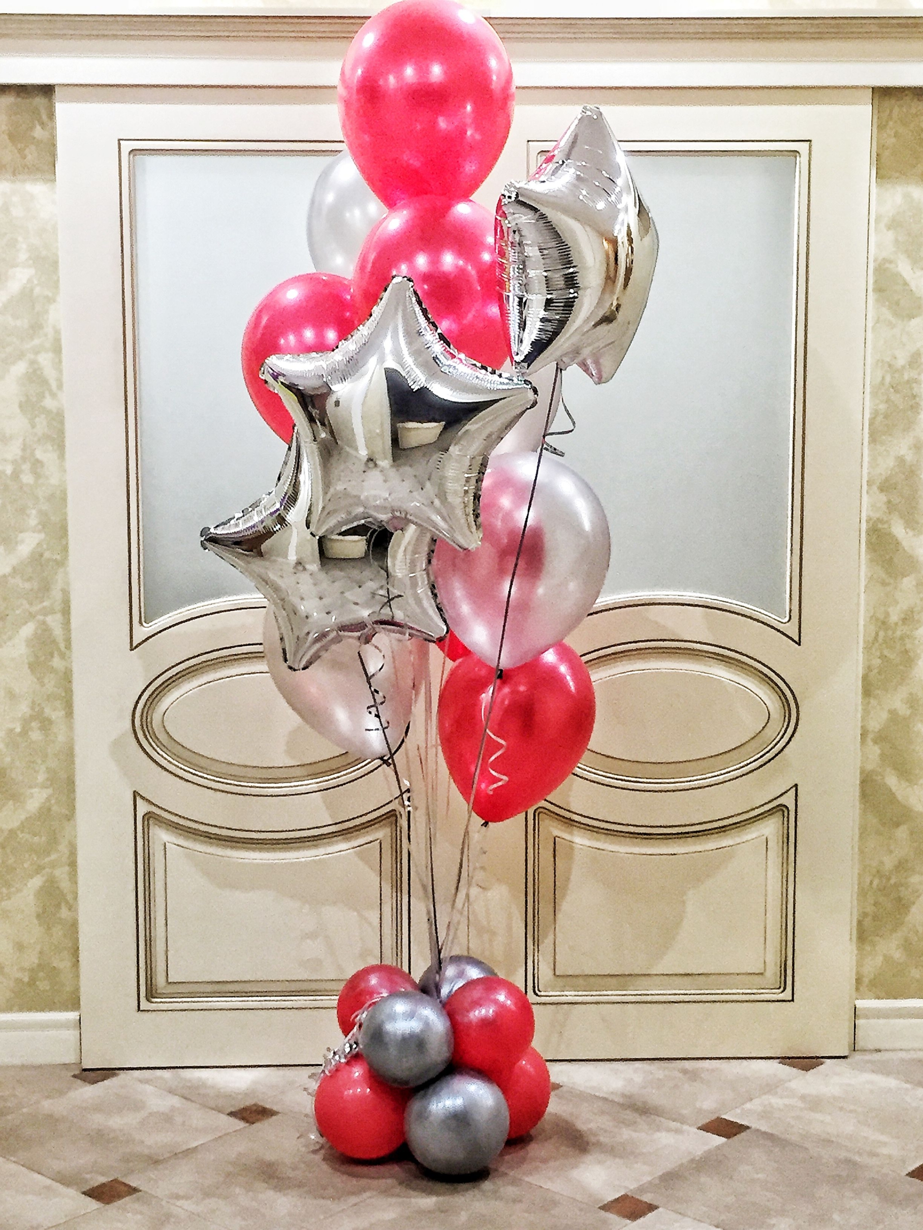 BOUQUET BALLON ETOILE ARGENT