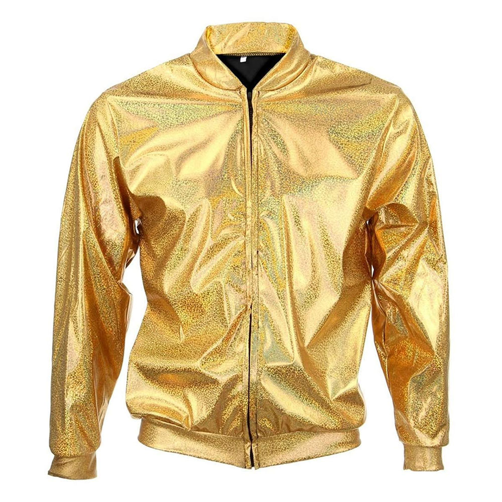 BLOUSON-METALLISE-LASER-OR
