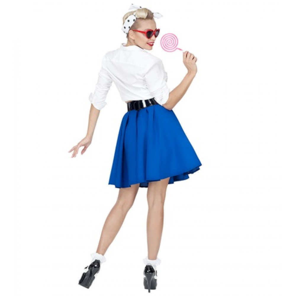 33672 jupe rock n roll bleue 1