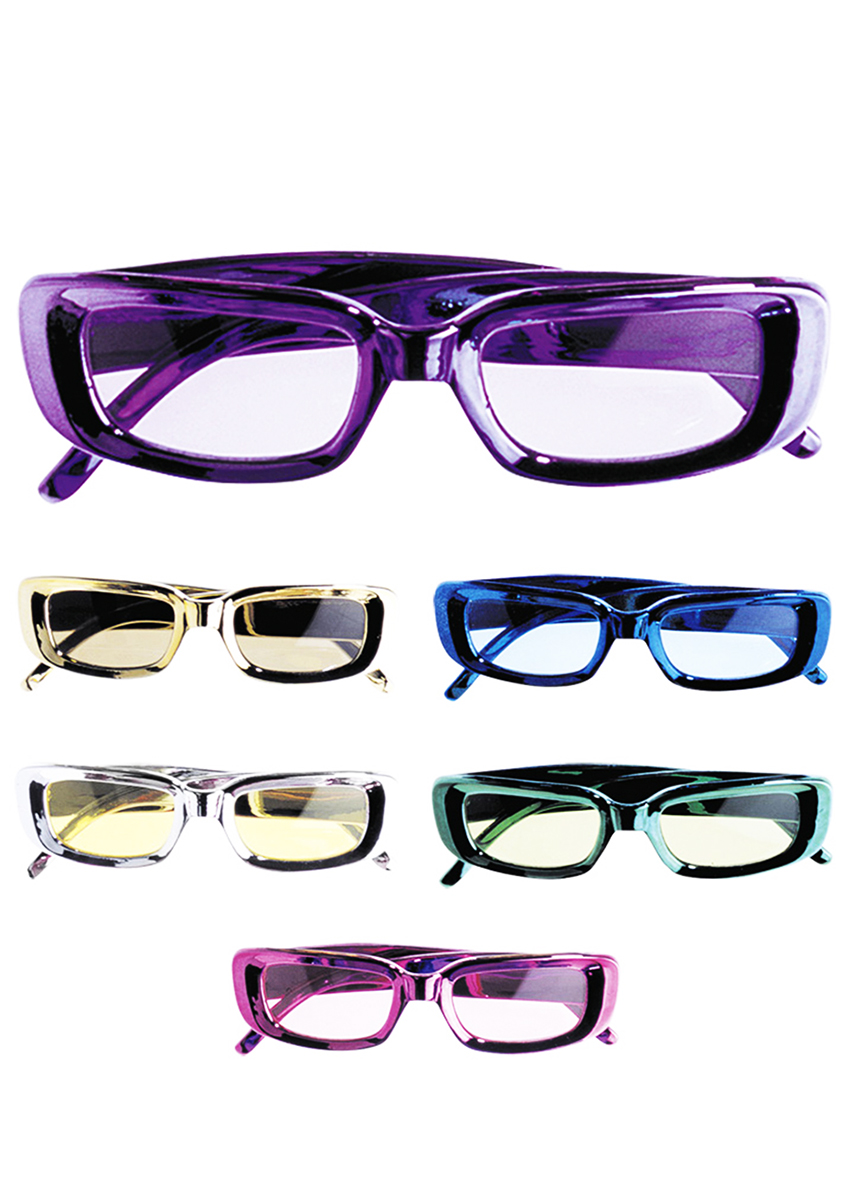 LUNETTES METALLISEES RECTANGULAIRES
