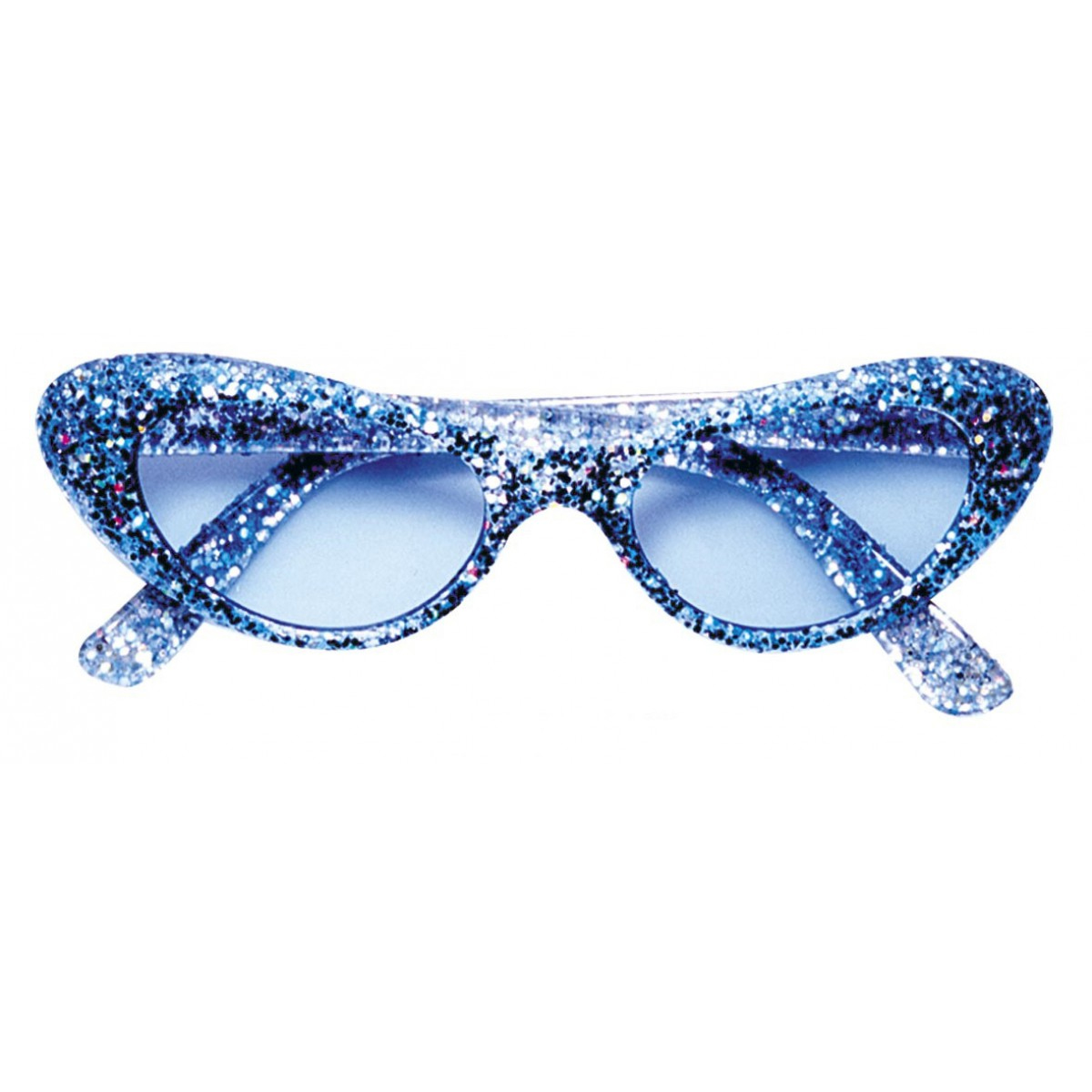 LUNETTES FASHION PAILLETTES BLEUES 1