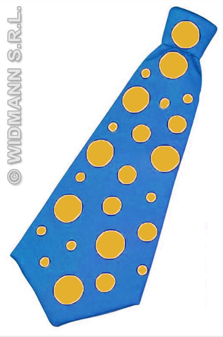 cravate geante pois bleue