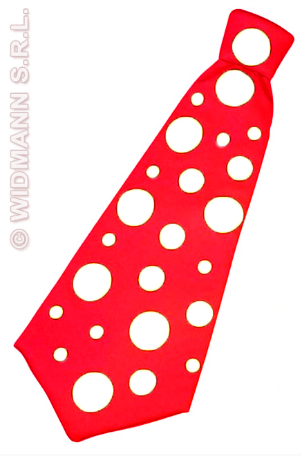cravate geante pois rouge