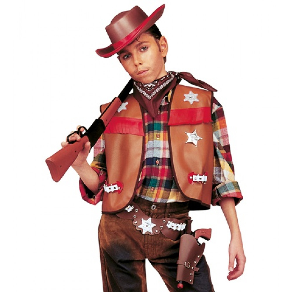 42892 set cowboy enfant marron 3
