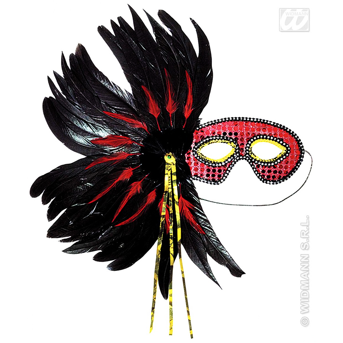 MASQUE GRAND GALA PLUME ROUGE