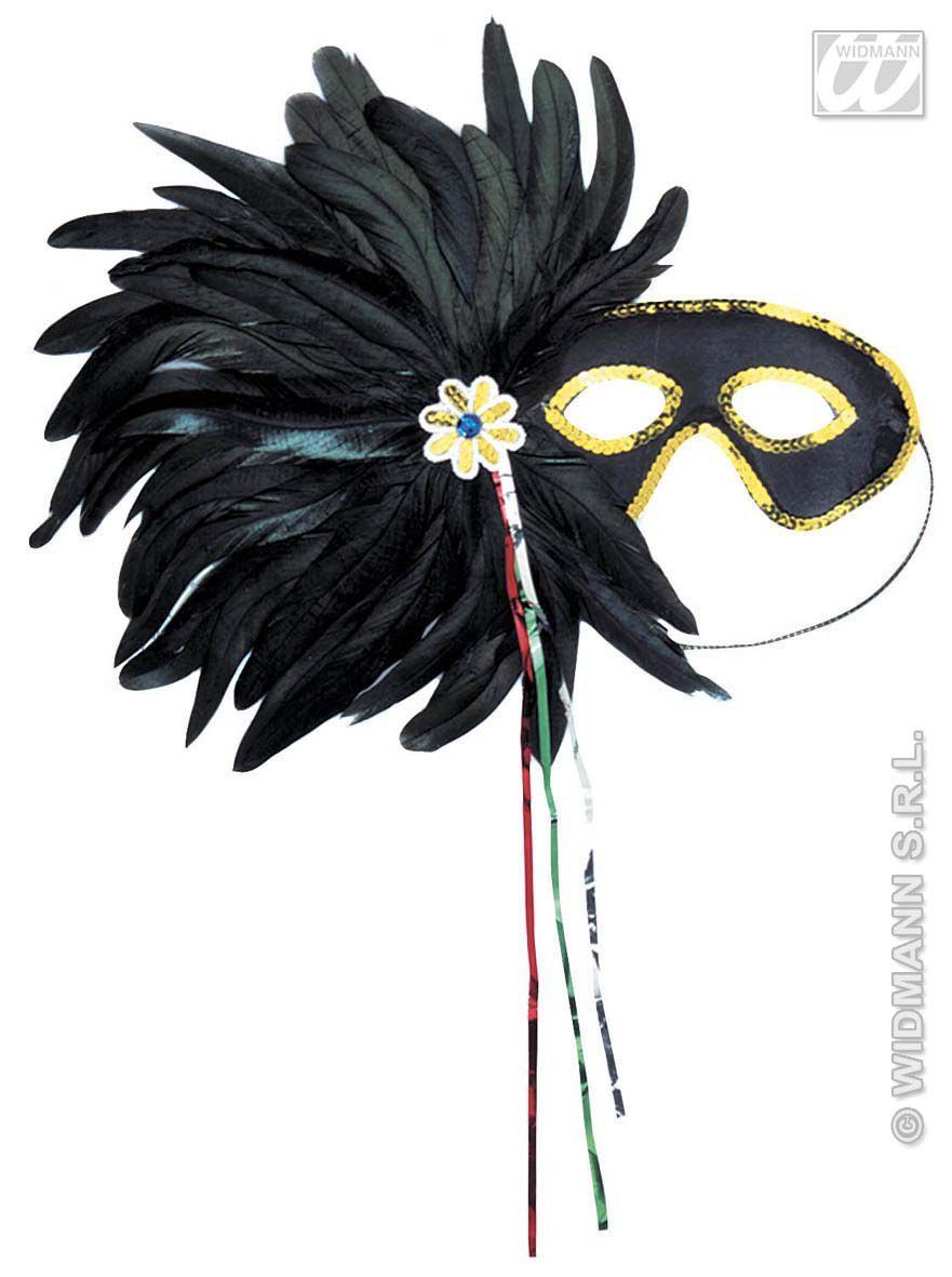 MASQUE GRAND GALA PLUME NOIRE