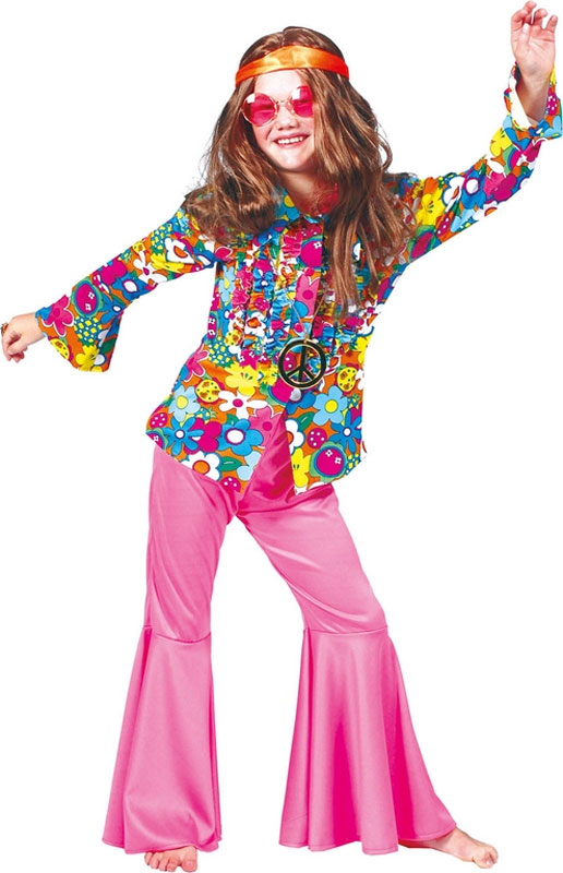 PANTALON-ENFANT-HIPPIE-DISCO-ROSE