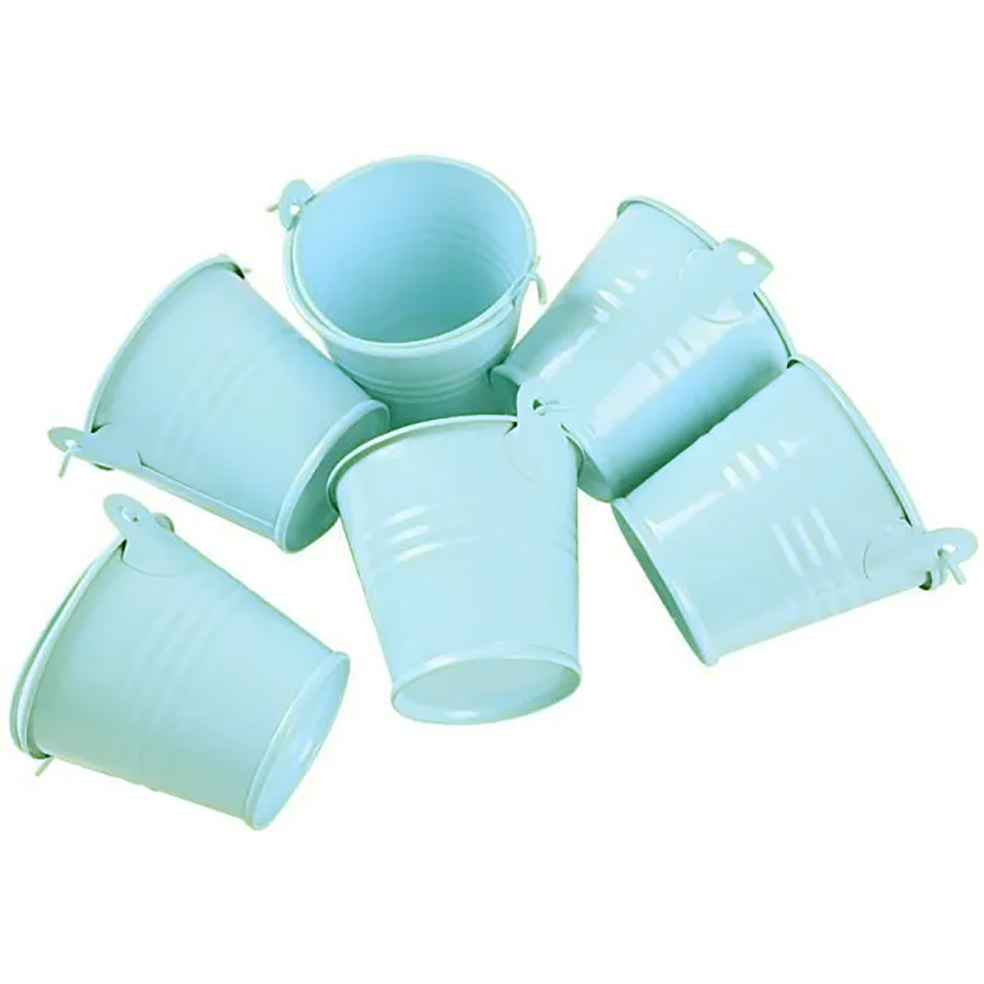 mini seau dragees bleu ciel