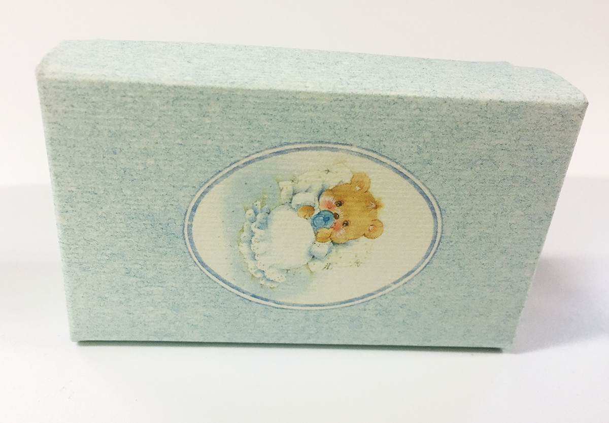 mini boite dragee bleu ourson 3