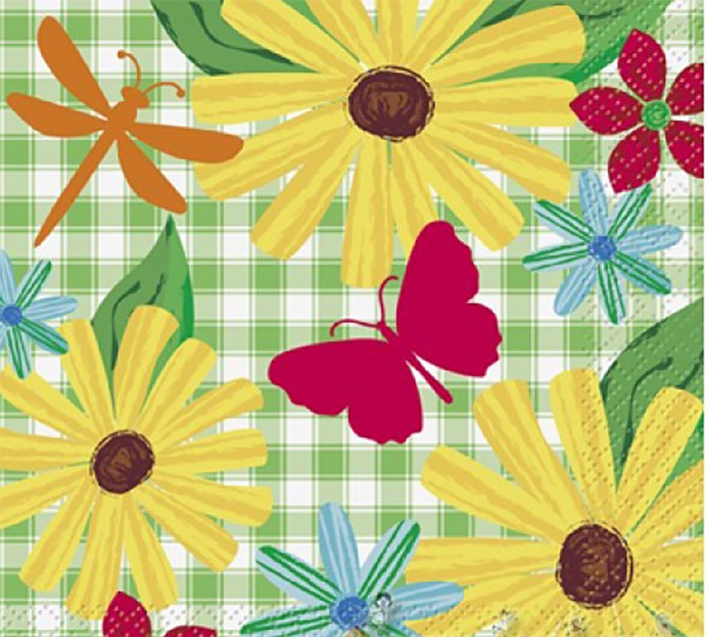 SERVIETTES CHamPETRES GUINGUETTE