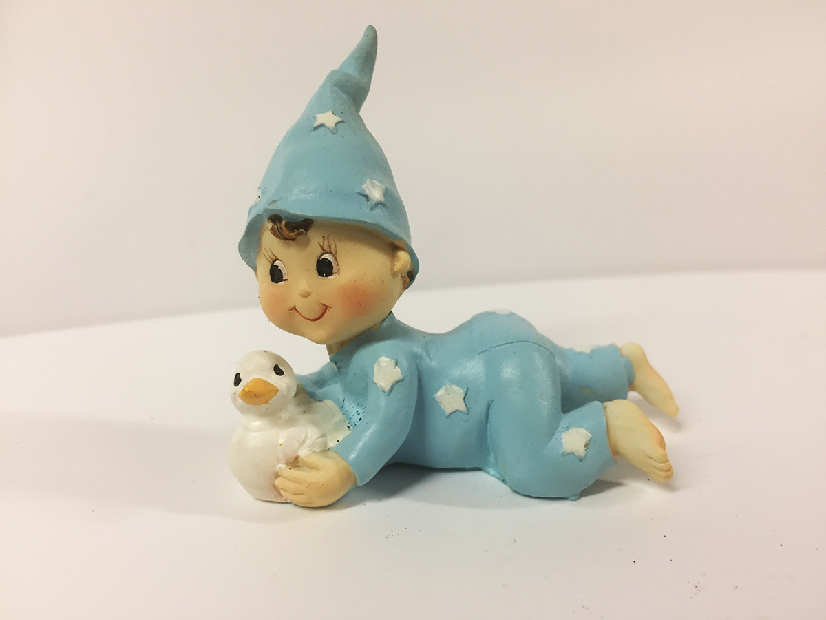 figurine bebe lutin bleu 1