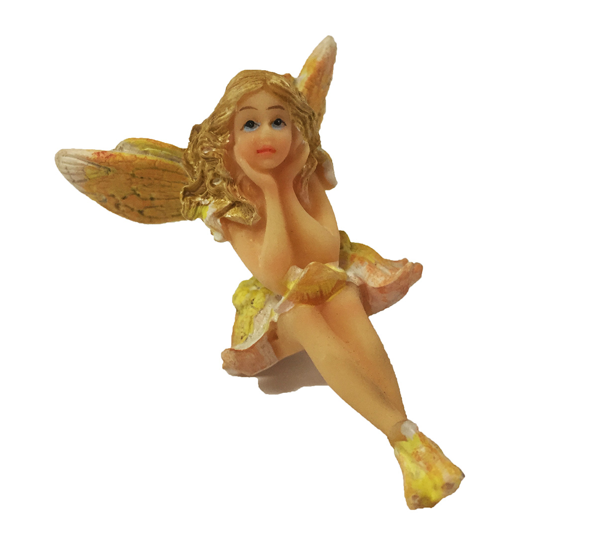 Figurine resine fee assise