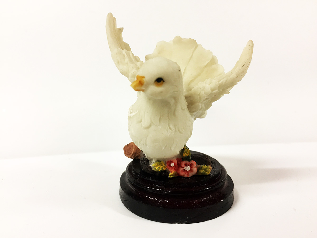 figurine resine colombe 3