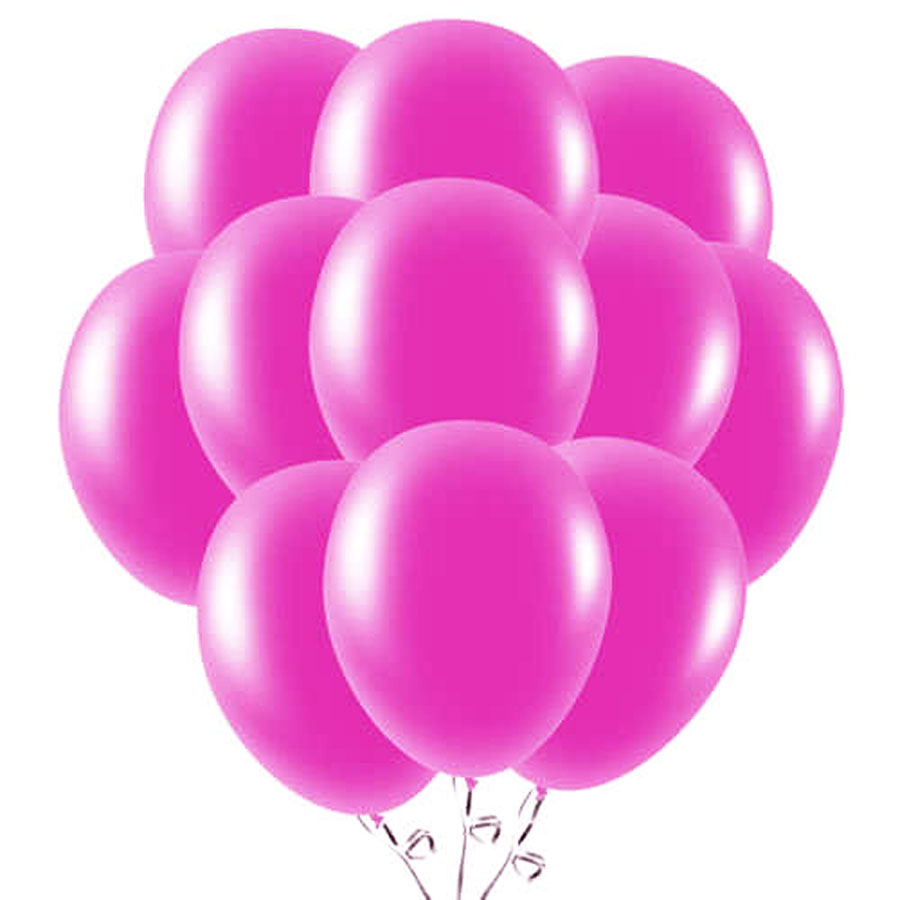 12-ballons-latex-fuchsia