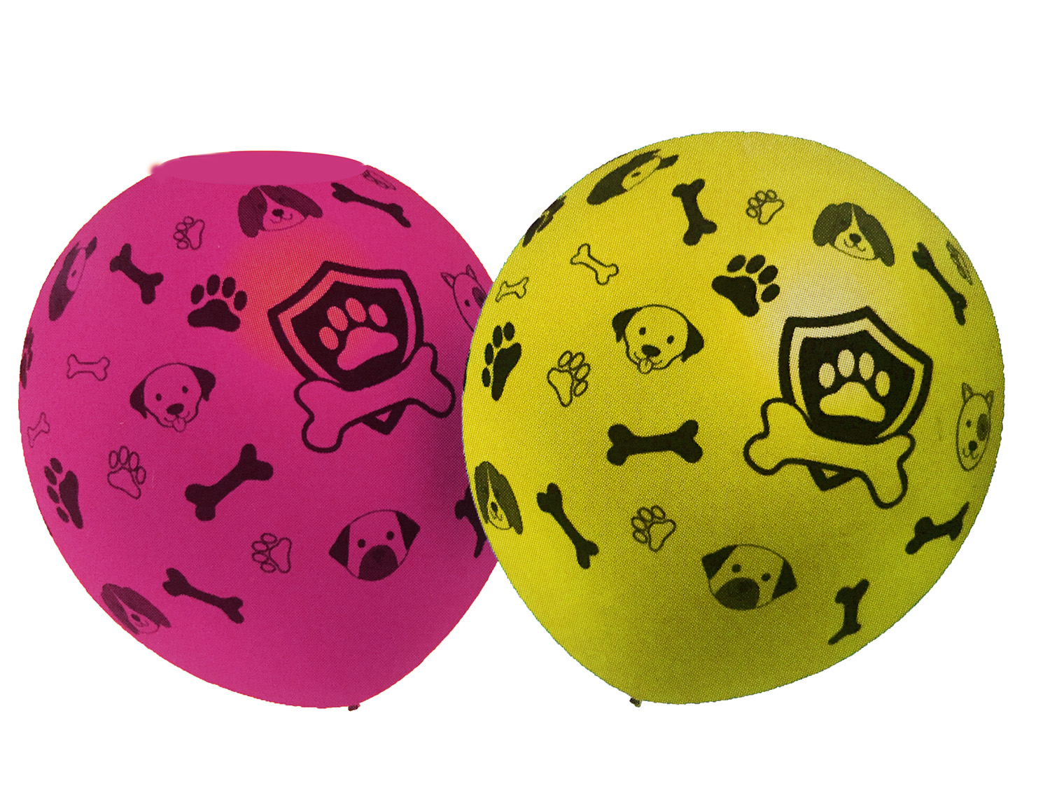 Décoration ballons latex motif patte de chien anniversaire