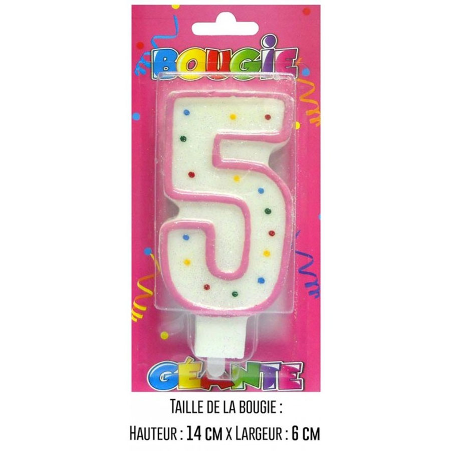 bougie-geante-rose-chiffre-5