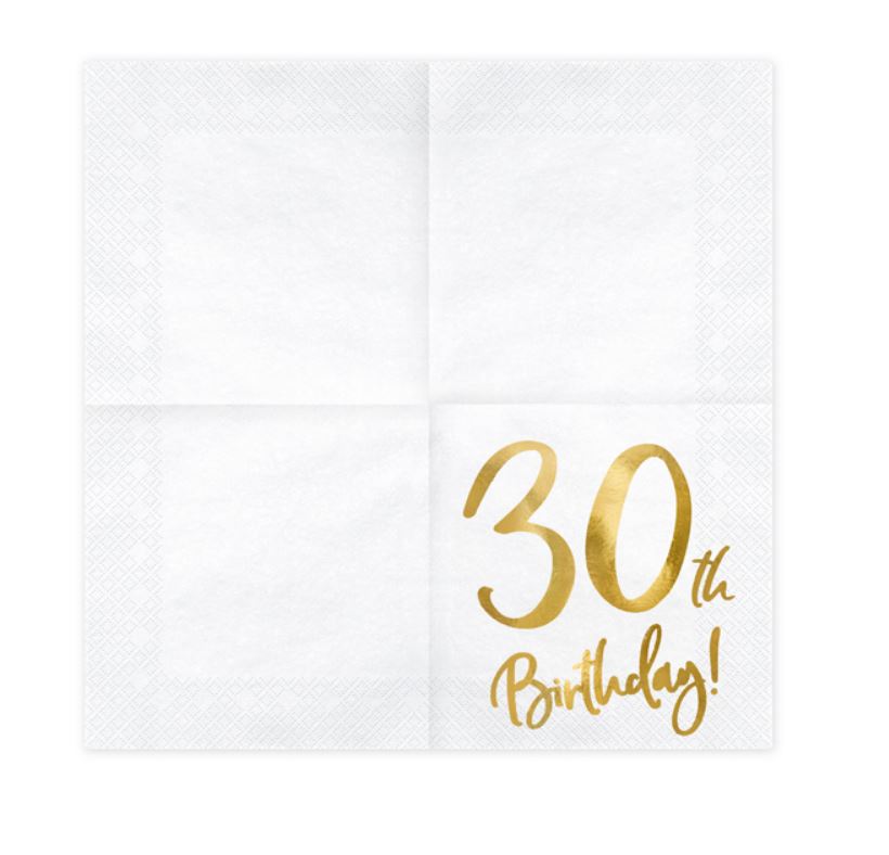serviettes papier 30 ans or 2