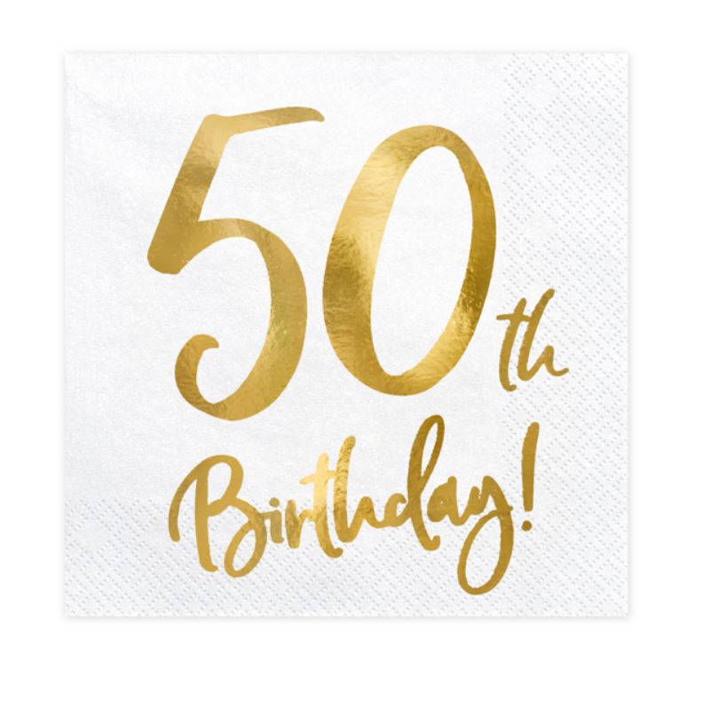 serviettes papier 50 ans or 1