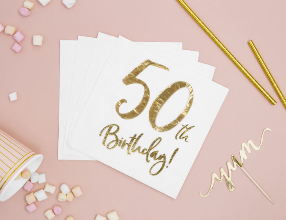 serviettes papier 50 ans or 3