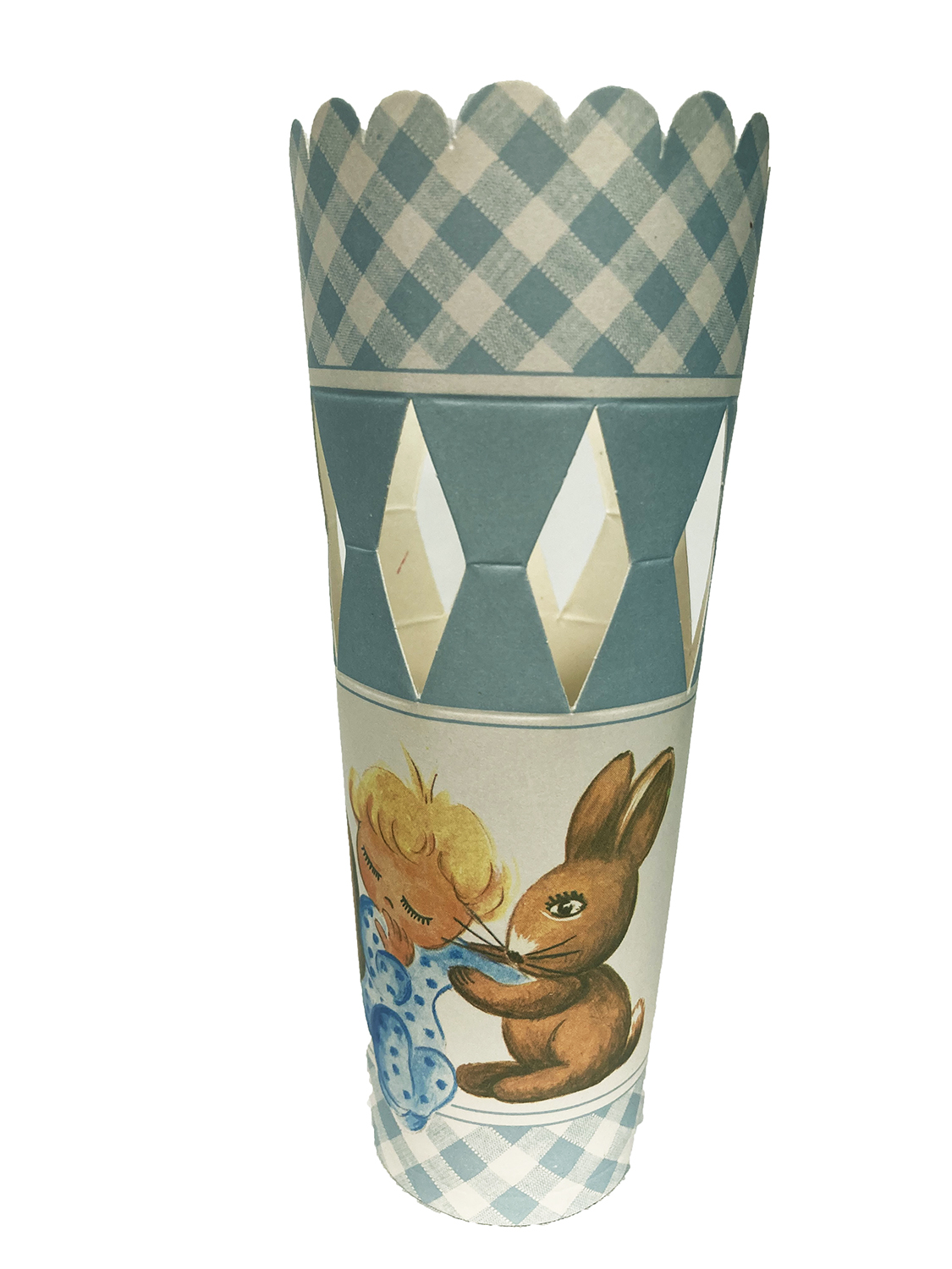 CONE DRAGEES BONBONS VINTAGE LAPIN