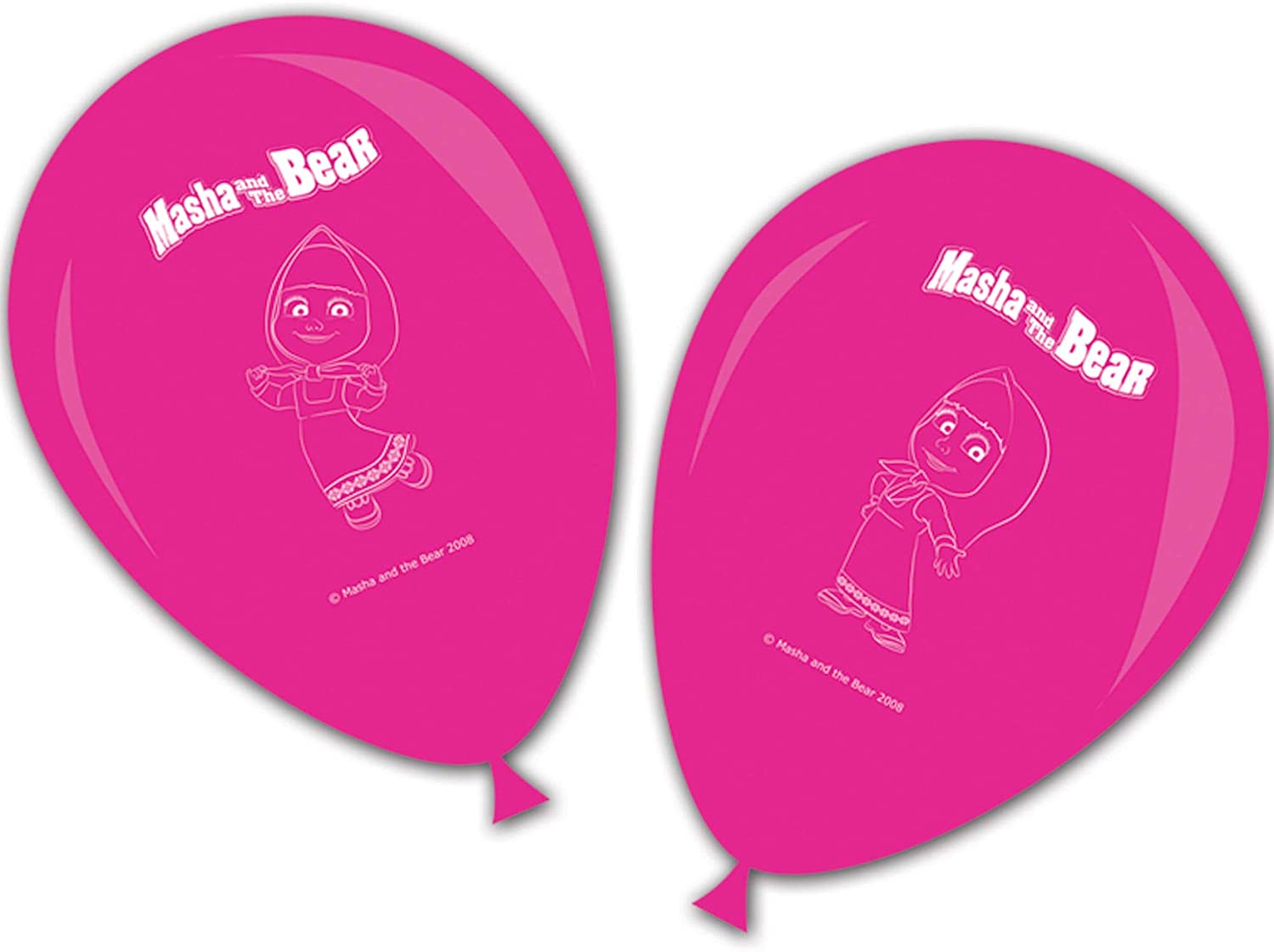 8 ballons Masha et Michka - Anniversaire Fille/Masha et Michka