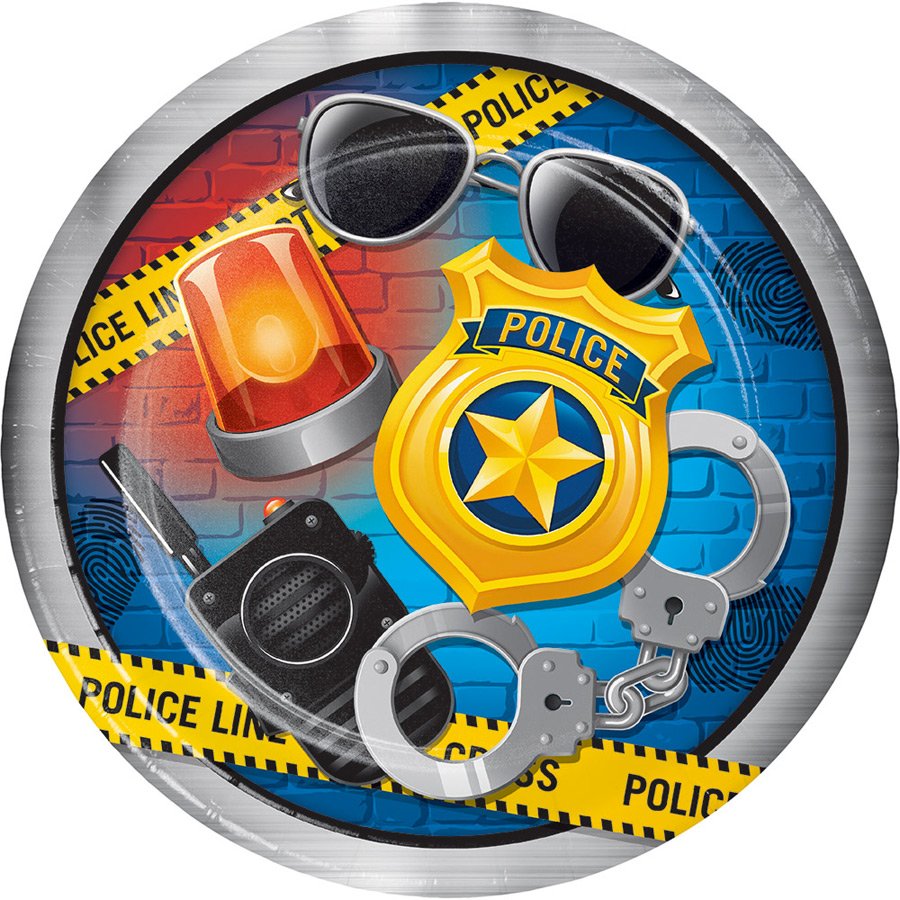 ASSIETTES 23 CM POLICE