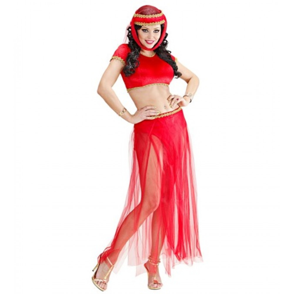 deguisement danseuse orientale odalisque rouge