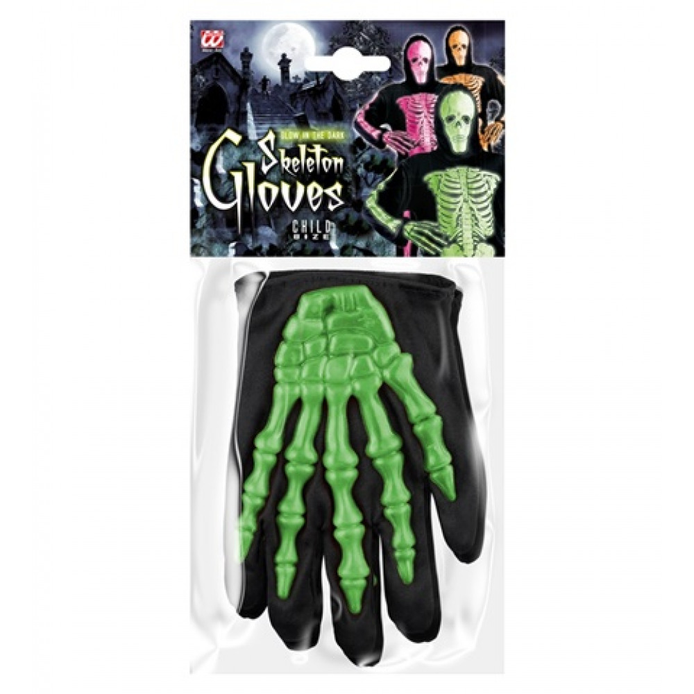 GANTS SQUELETTES ENFANT 3 D GLOW 3