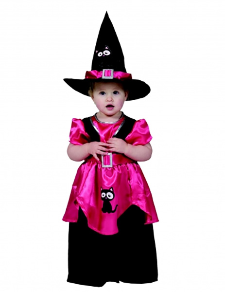 déguisement de sorcière enfant rose