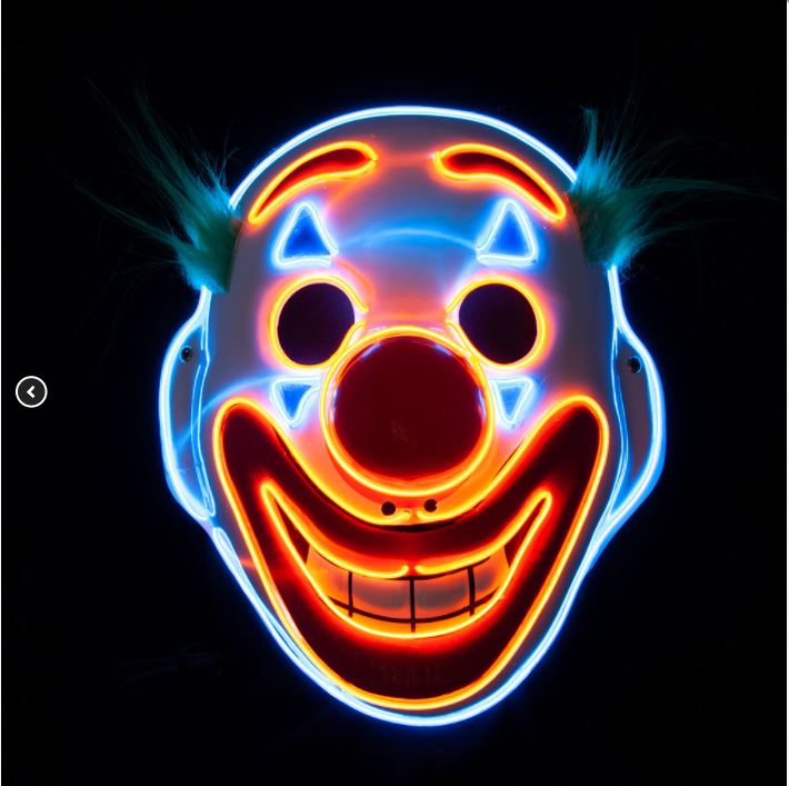 masque lumineux clown 1