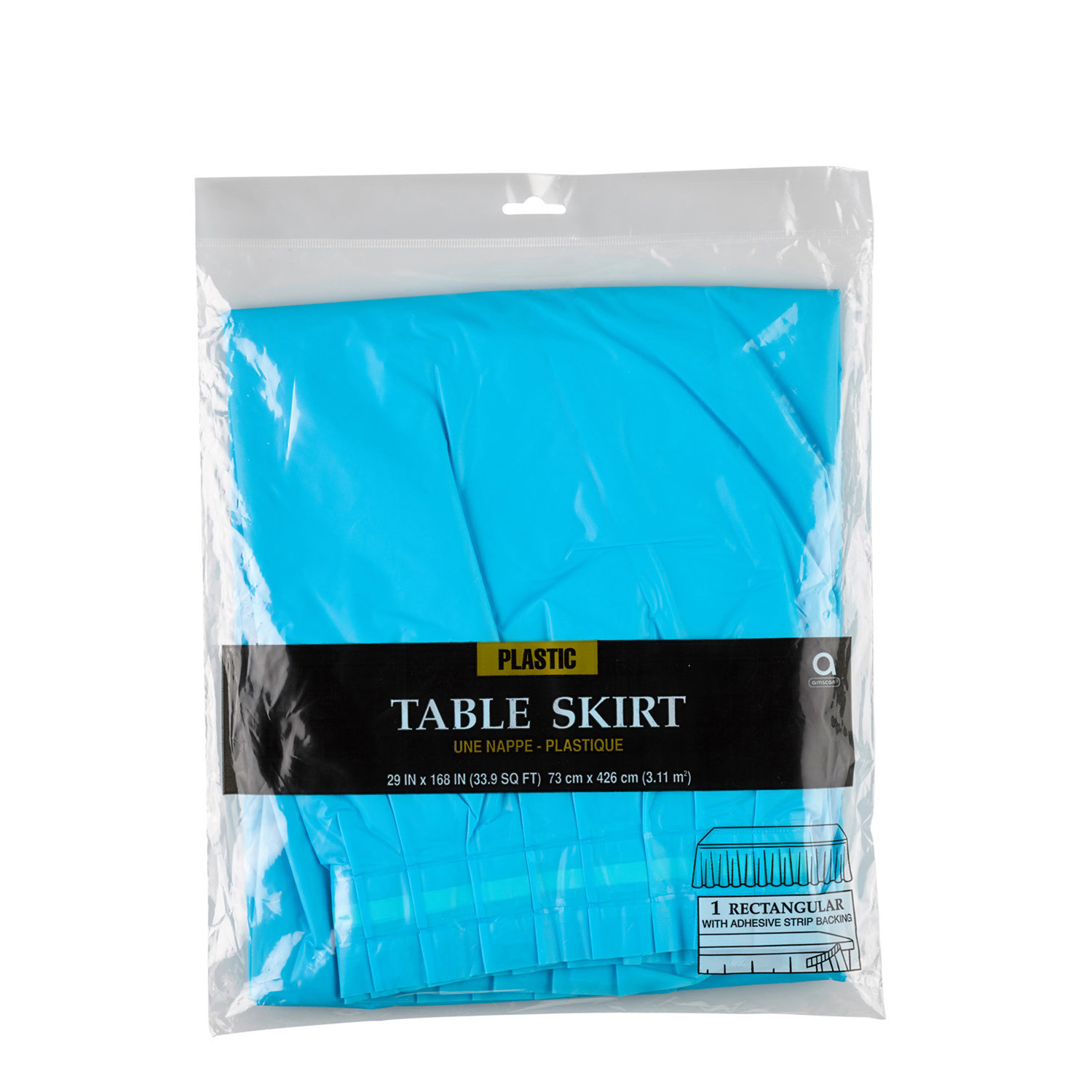 jupe de table turquoise