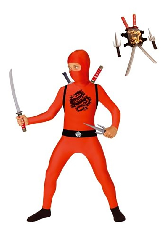 deguisement ninja enfant rouge