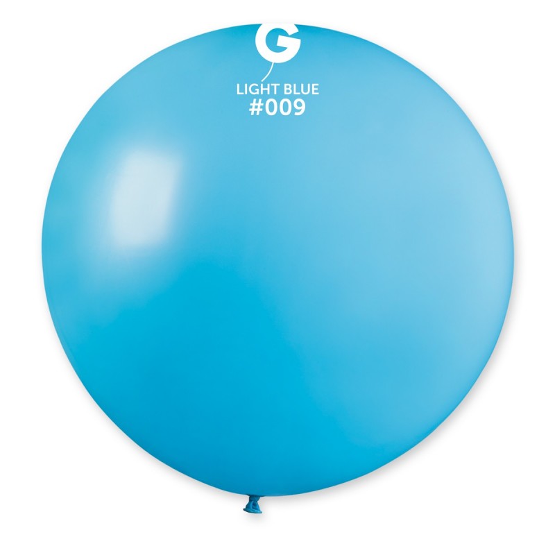 ballon geant latex 80 cm blau lagon gemar