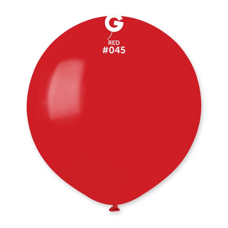 10 ballons latex 48 cm rouge gemar