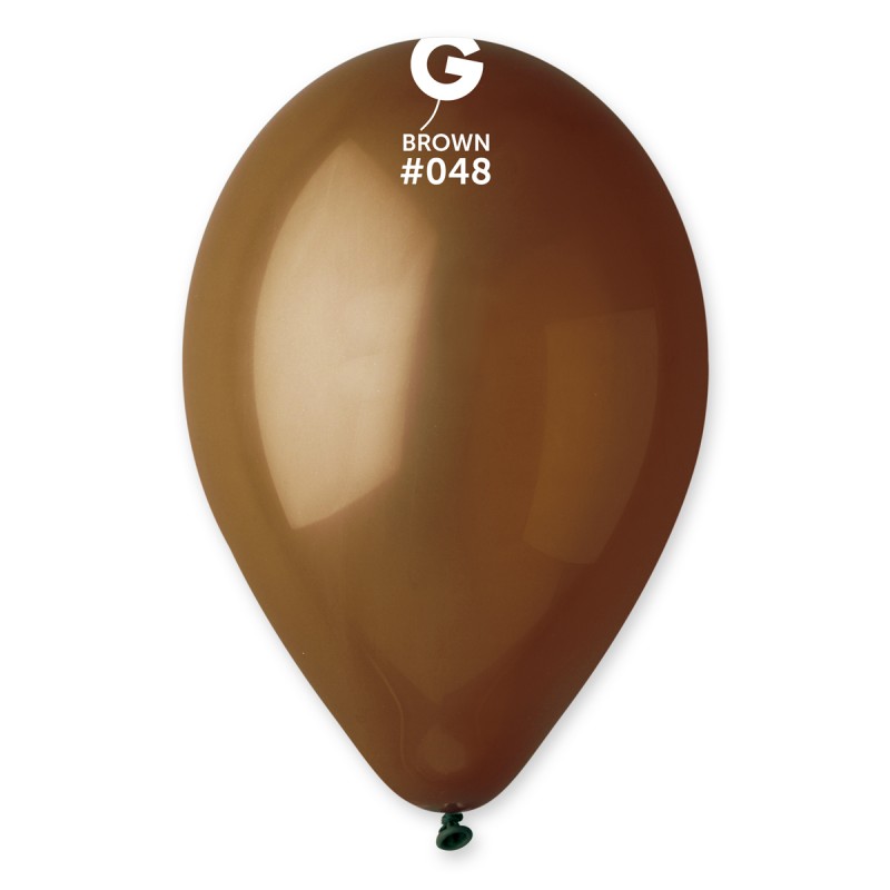 100 ballons latex 30 cm chocolat gemar