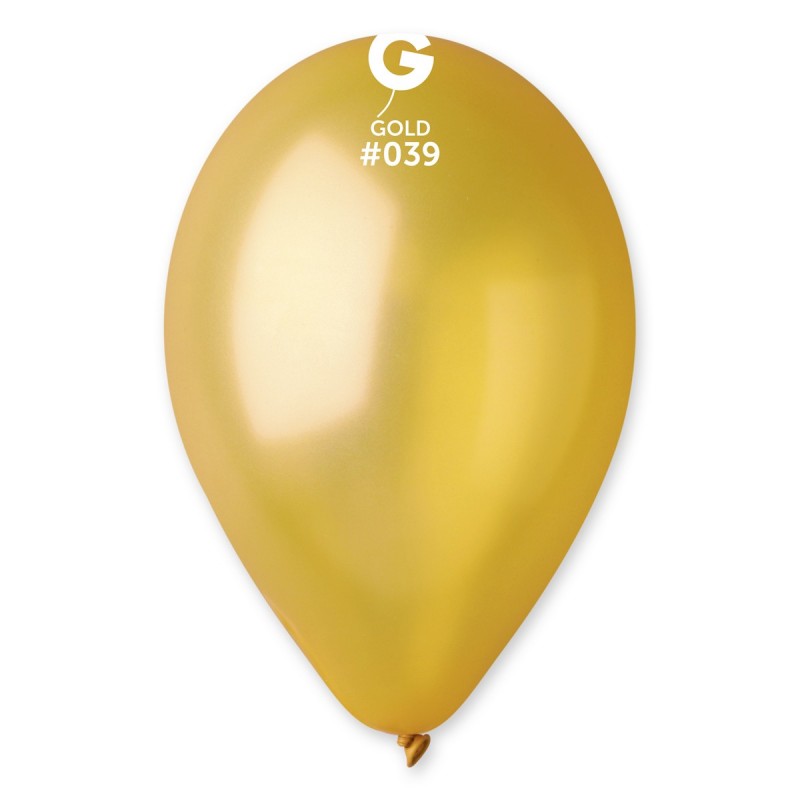 50 ballons latex 13 cm or gemar