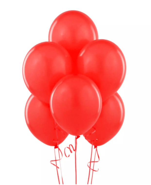 12 BALLONS ROUGES