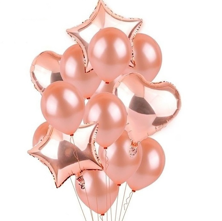 Bouquet de ballons rose gold