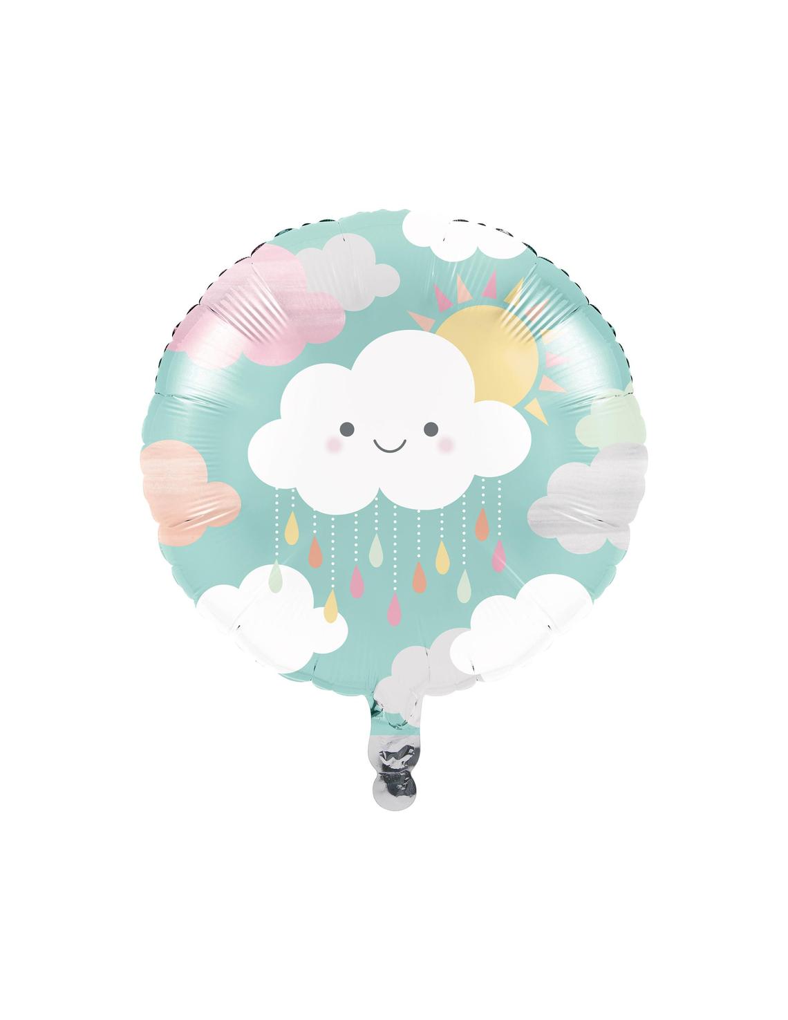 ballon aluminium baby shower nuages