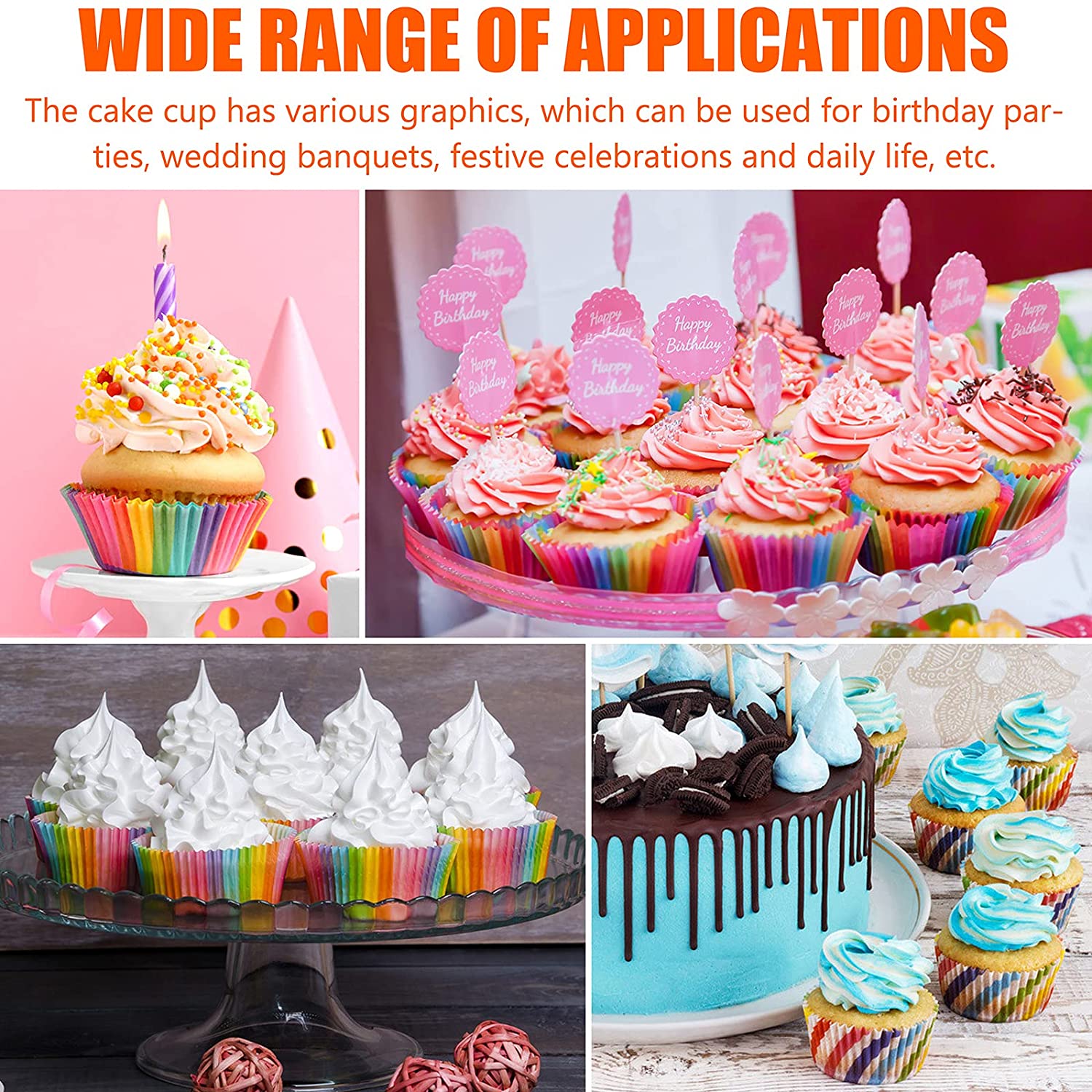 100 CAISSETTES CUP CAKE