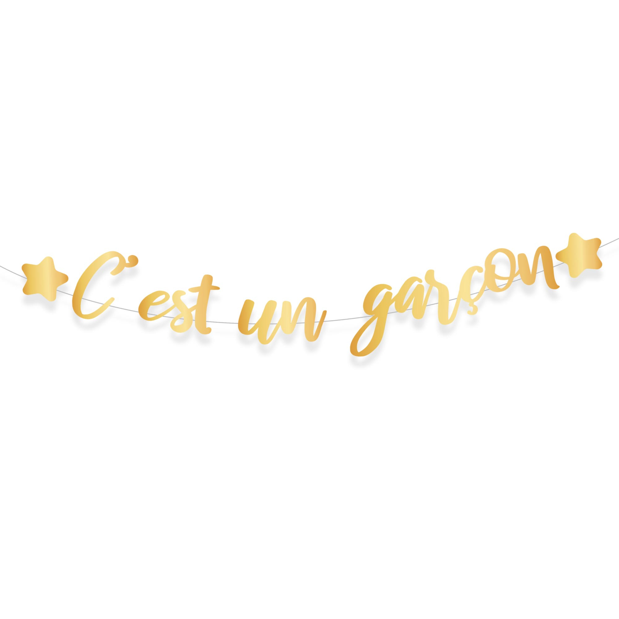 GUIRLANDE C EST UN GARCON OR 1