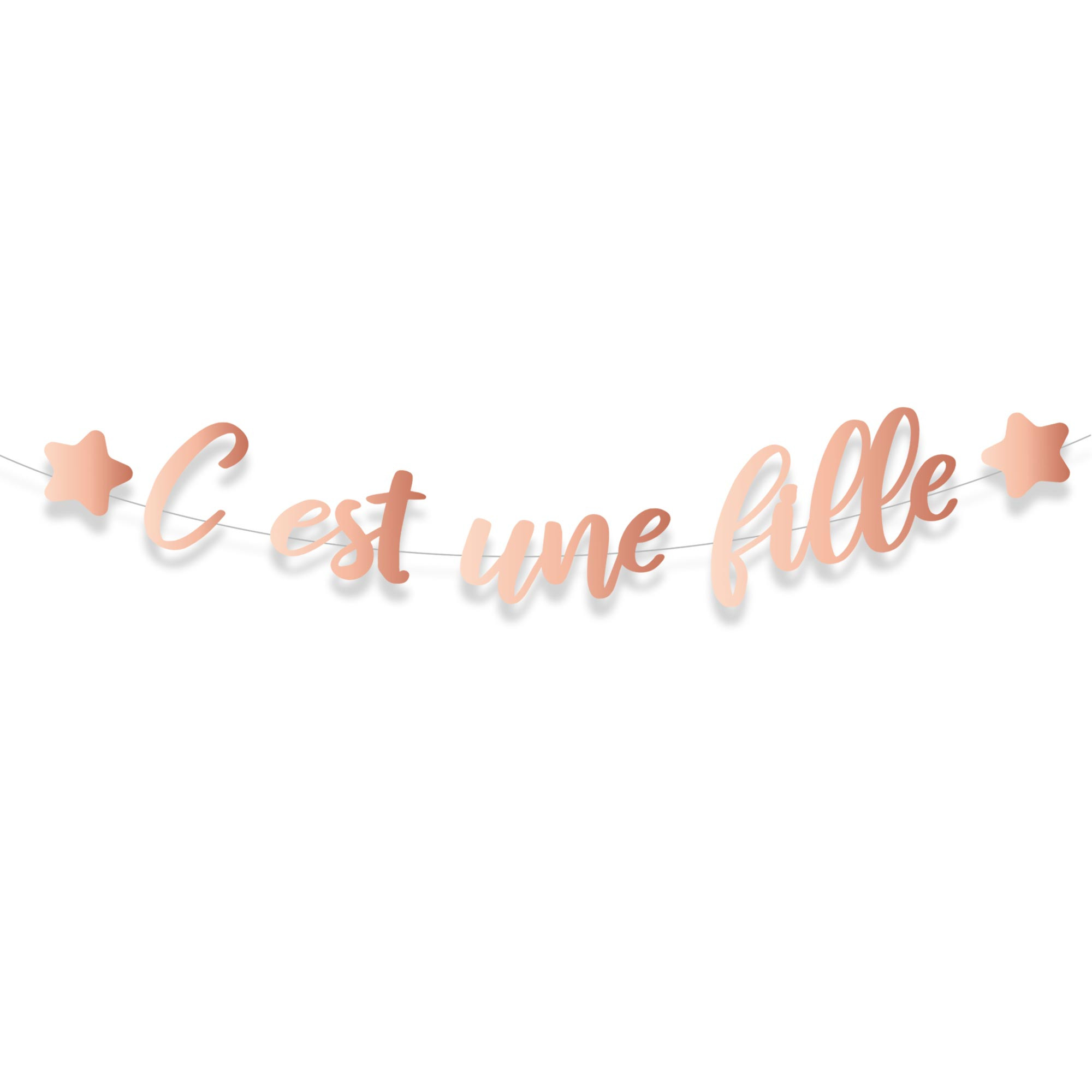 guirlande rose gold c est une fille