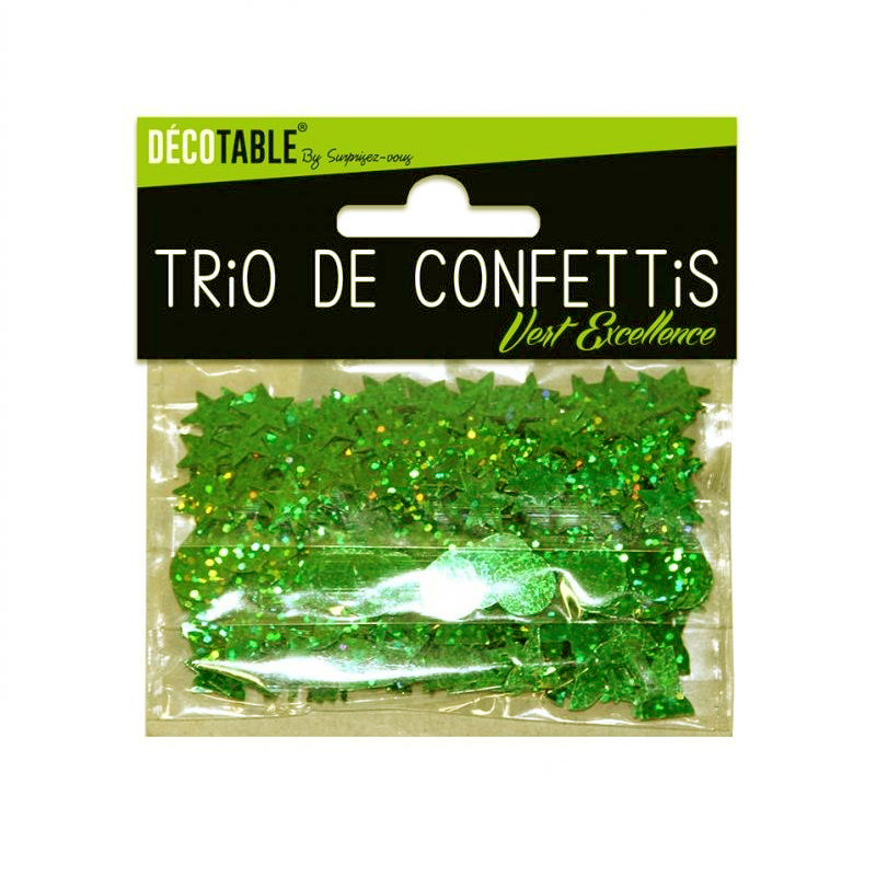 trio confetti vert anis