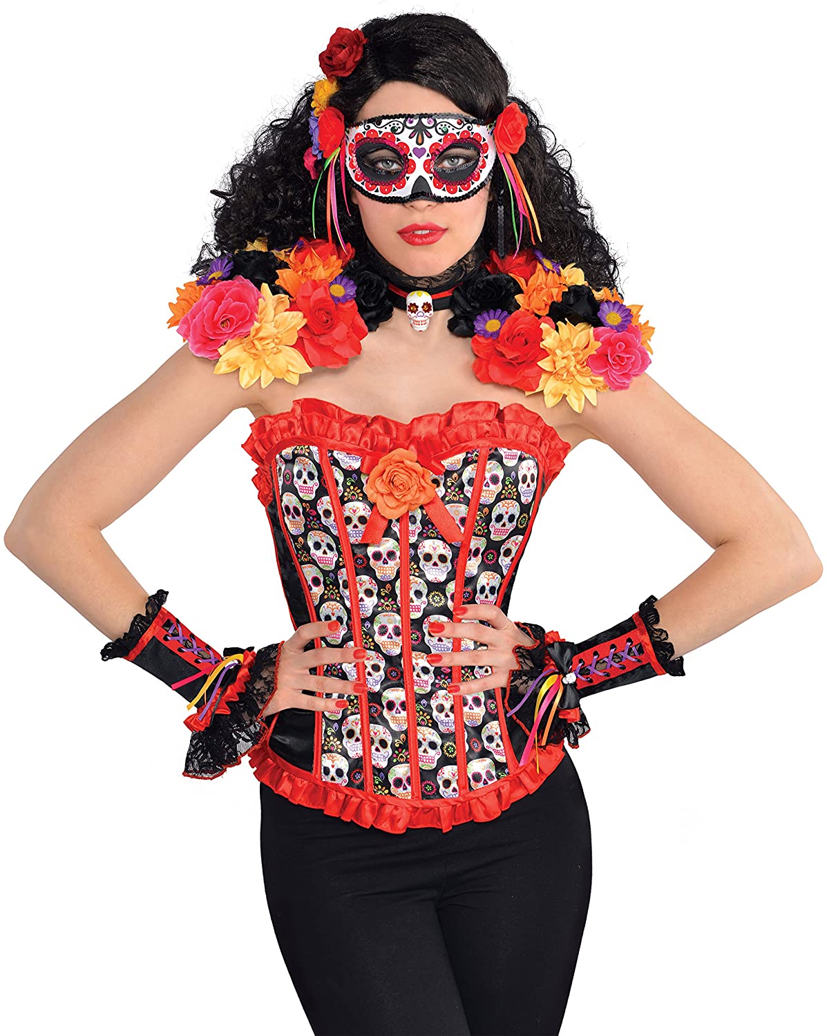 epaulettes et collier day of death mexicain