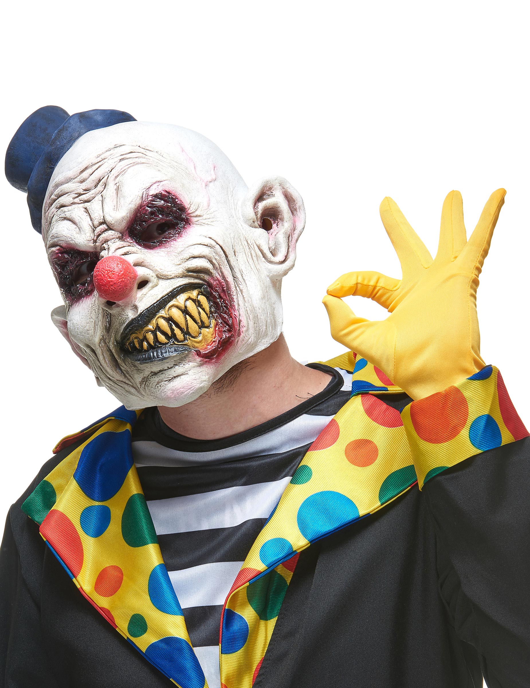 masque-latex-clown tueur -adulte