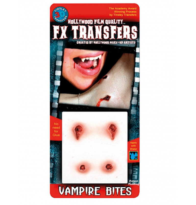 Cicatrice fx transferts 3d morsures de vampire