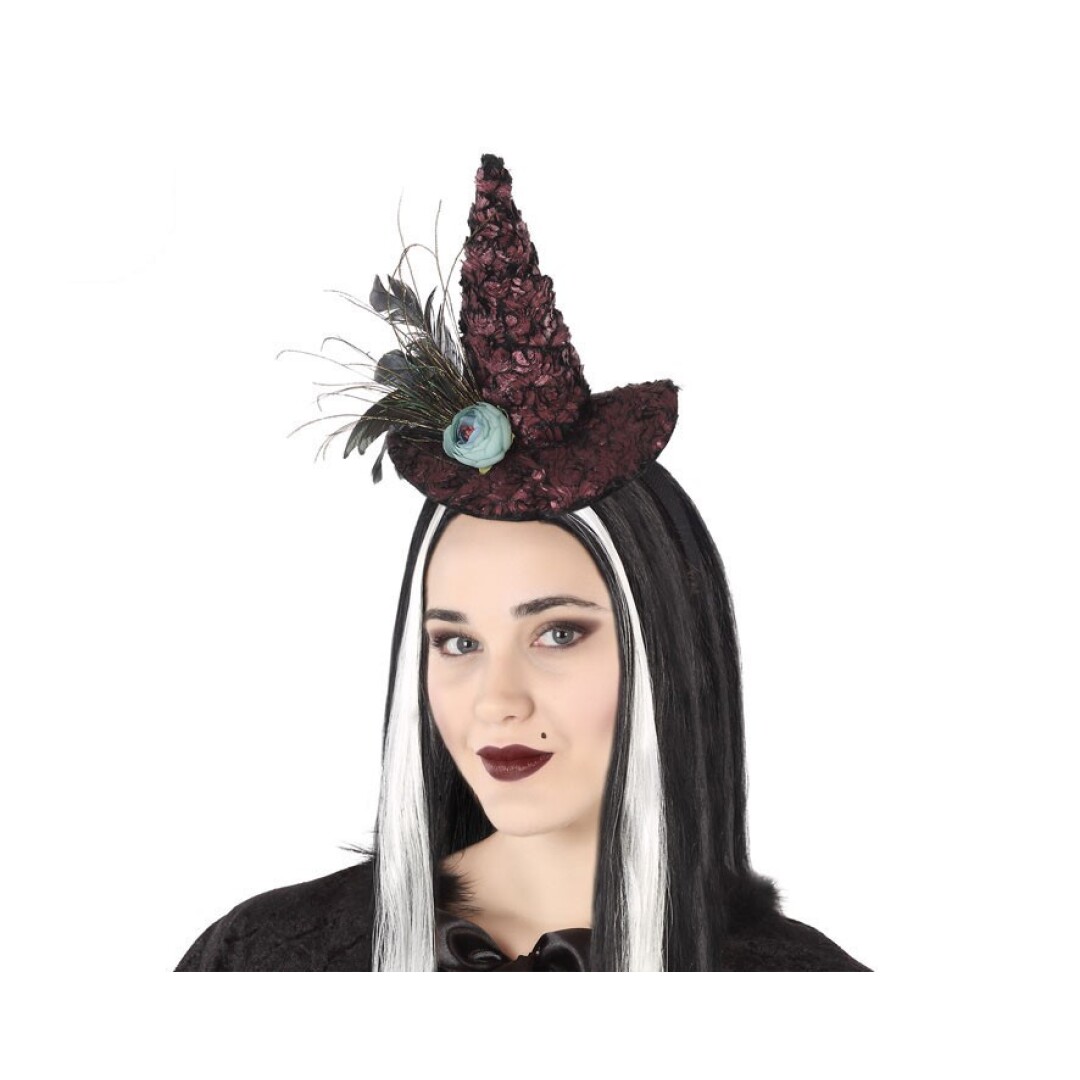 serre tete mini chapeau halloween luxe