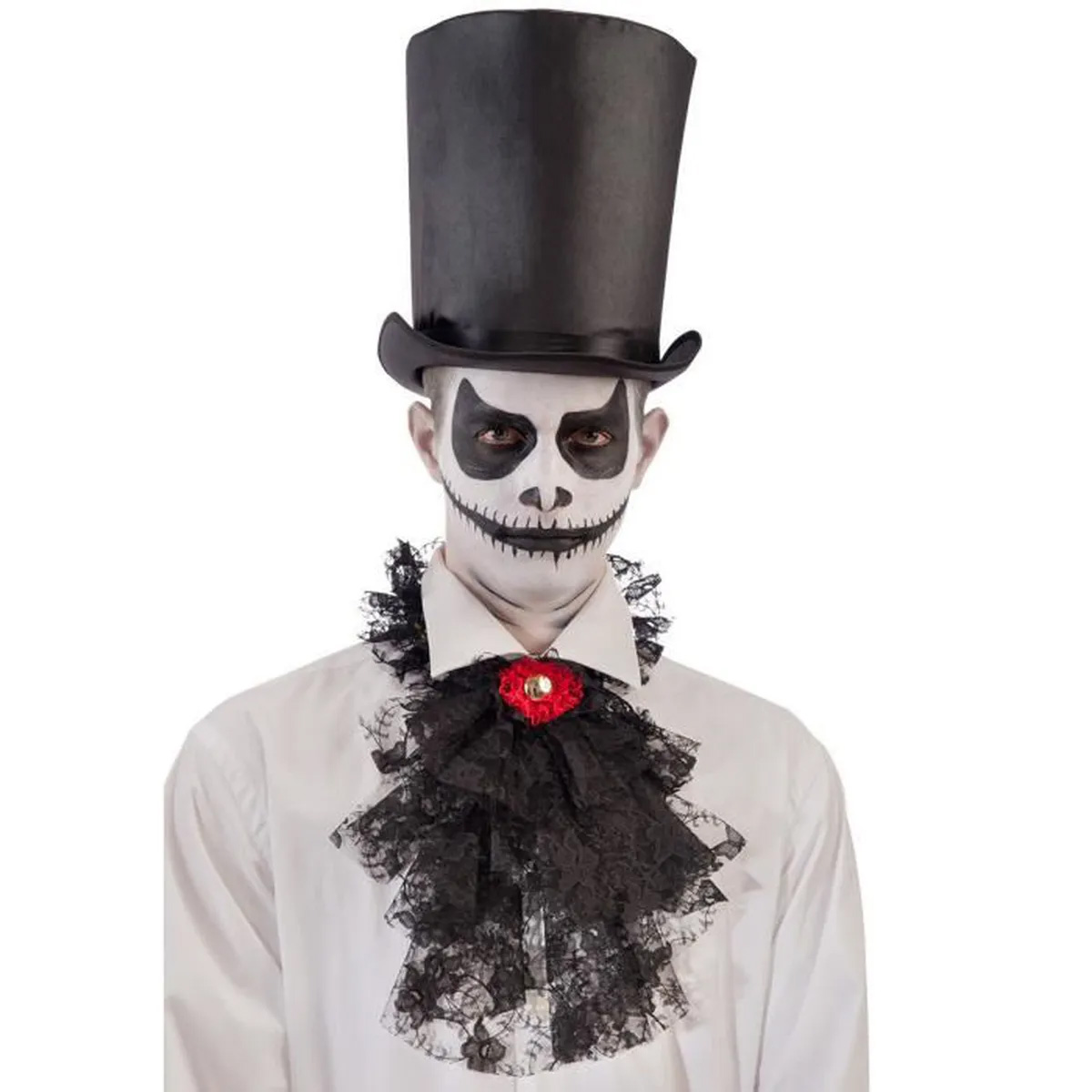 jabot dentelle noir