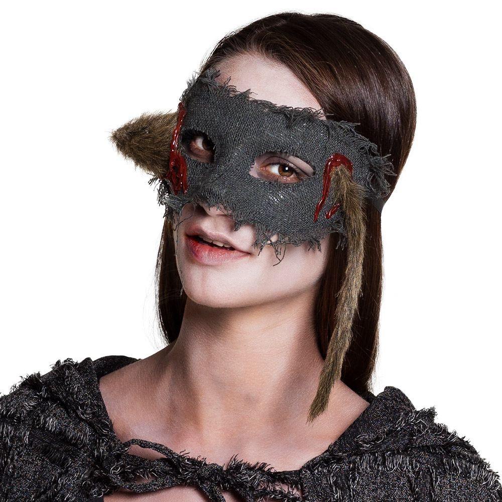 masque loup halloween rat 1