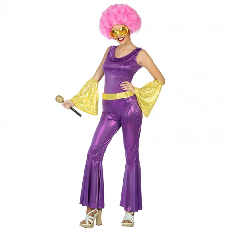 deguisement disco femme violet